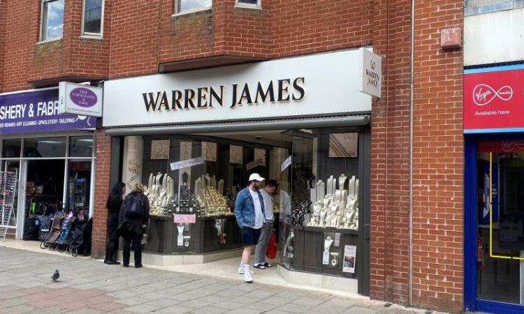 Warren James comes to Montague Street, Worthing